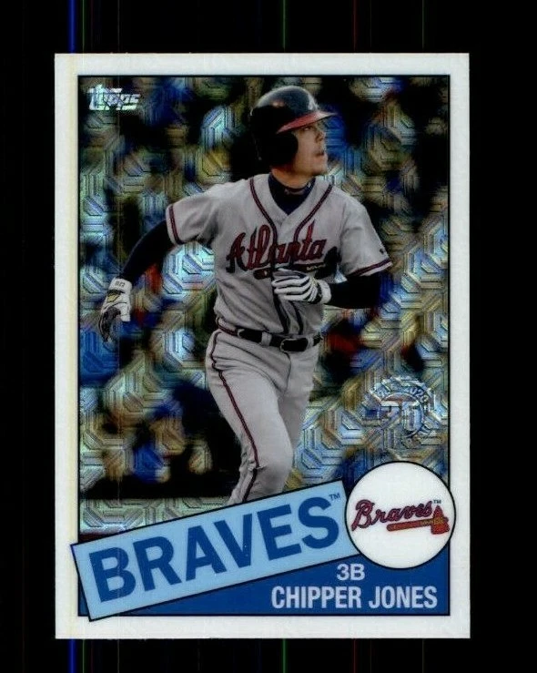 2020 Topps '85 Topps Silver Pack Chrome Serie 2 #85TC3 Chipper Jones (ref 101750 - Image 1 of 1