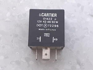RELAIS CARTIER 12V NOIR 01422 - Picture 1 of 4