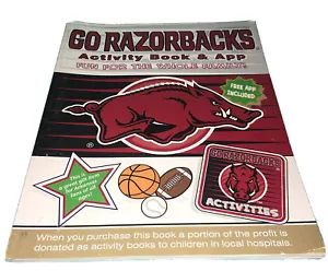 NEW*GO RAZORBACKS*Activity Book*Darla Hill*Puzzles*Word Search*Mazes*FOOTBALL* - Picture 1 of 8