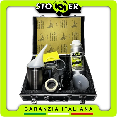 KIT COMPLETO RINNOVA LUCIDA FARI CON POLIMERO LIQUIDO PROFESSIONALE 800GR ITALIA - Image 1 of 4