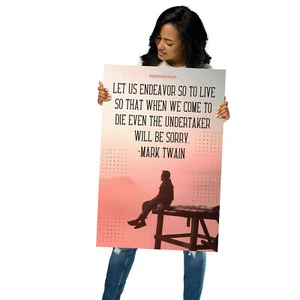 Mark Twain Quote Poster | Motivational Quote | Inspirational Poster - Picture 1 of 4