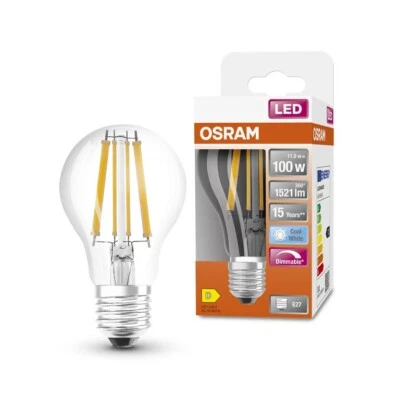 Osram LED Superstar Classic A100 E27 11W 4000K Cool White Bulb - Dimmable - Image 1 of 2