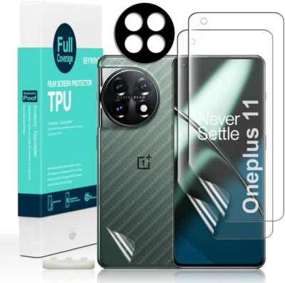 IBYWIND Screen Protector for Oneplus 11 5G(6.7 Inches),With 2Pcs Flexible TPU... - image 1 of 4