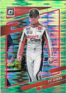 Ty Gibbs - 2022 Donruss Racing -  Optic Lime Green Pulsar Prizm #21