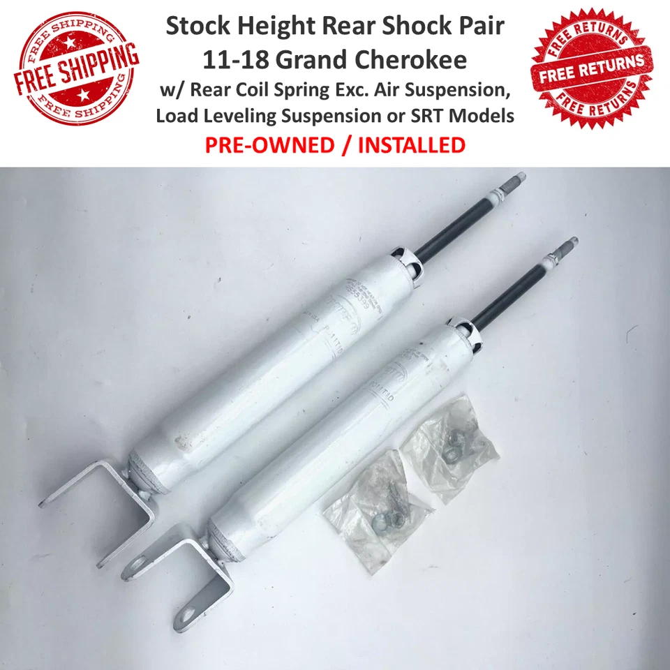 Par de amortiguadores traseros Rancho RS5000X para Jeep Grand Cherokee 11-18 con elevación de 0" Foto 1 de 4