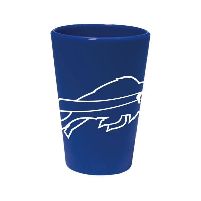 布法罗比尔 1.5 盎司 硅胶射击玻璃不可拆 NFL 许可 — 第 1/1 张图片