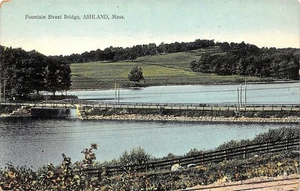 #K1407 ASHLAND, MA. POSTAL, FUENTE ST. BRIDGE - Imagen 1 de 2