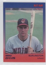 1989 Star Burlington Indians Michael Davis #7