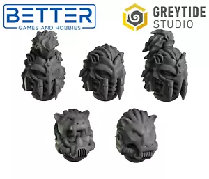 Lion Helmets, Conversion parts for sci-fi wargames, 2nd born marine - Picture 1 of 7