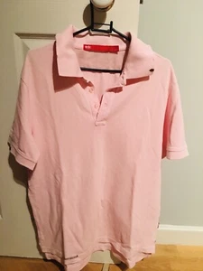 Mens Excellent Condition Pink Esprit Polo Shirt Medium - Picture 1 of 3