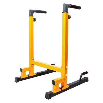 BalanceFrom Multifunción Gimnasio en Casa Ejercicio Dip Stand, Capacidad 500lb, Amarillo Foto 1 de 4