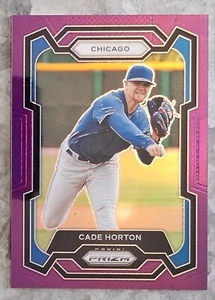 #63 CADE HORTON - 2024 Panini Prizm - 41/99 púrpura Prizm - CUBS - Imagen 1 de 2