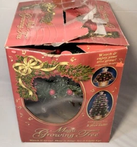 CRECIMIENTO MÁGICO MUSICAL ÁRBOL DE NAVIDAD DECORACIÓN NAVIDEÑA FUNCIONA RARO CON ADAPTADOR - Imagen 1 de 16