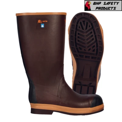 Viking VW22 Insulated Safety Work Boots with Steel Toe Brown Chemical Resistant - Image 1 of 3