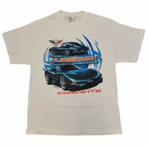 NEW Corvette Mens T-Shirt -The Legend Lives - On Racing Car Show M, L, XL