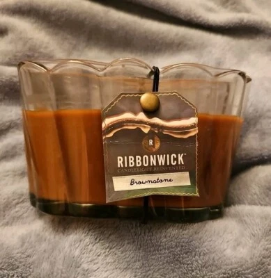 Vela ligera danzante Ribbonwick piedra rojiza perfumada Woodwick descontinuada RARA Foto 1 de 3