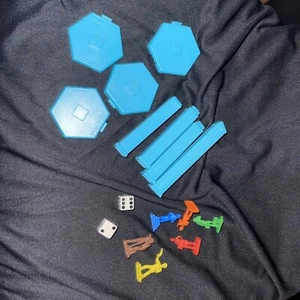 U-Build MONOPOLY 4 Skyscraper Bulding w Tiles, 6 Tokens, Dice Replacement Parts - Picture 1 of 1