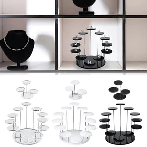 3/12 ROUND Acrylic Riser Display Stand Clear Riser Stand Easel Stand Holder - Picture 1 of 15