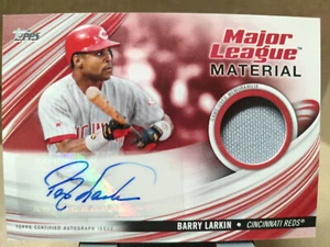 2023 Topps Major League Materials Autographs Red #MLMABL Barry Larkin/25 - Picture 1 of 2