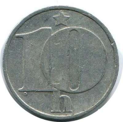 10 HALERU 1976 CZECHOSLOVAKIA Coin #AR222U - Image 1 of 3
