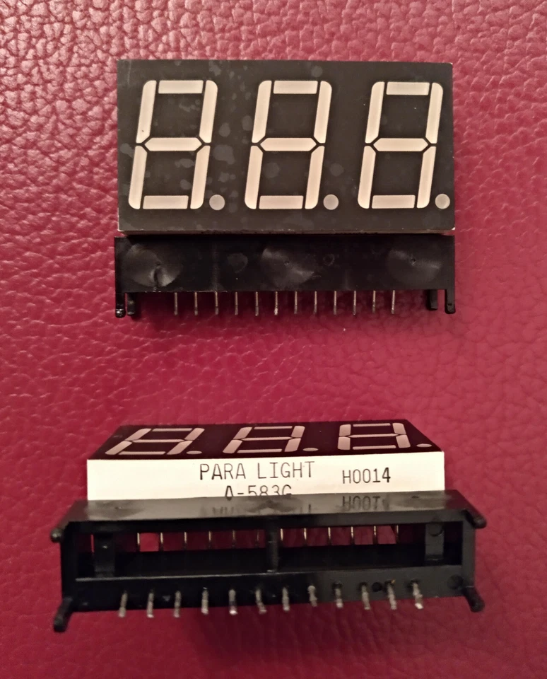 2 Stück LED Sieben-Segment-Anzeige Display  PARA LIGHT A-583G  A 583 G - Bild 1 von 1