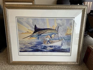 Guy Harvey Signed “Havana Blue” Wonderfully Framed Stunning Lithograph 31/500 - Picture 1 of 8