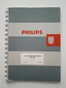 Manuale d'istruzione Philips D. C. Microvoltmeter PM 2435 con schemi - Imagen 1 de 3