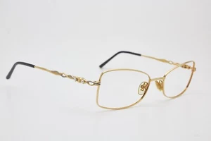 NINA RICCI NR2950 France Gold Pearl butterfly frame slim Y2K vintage eyeglasses - Picture 1 of 14