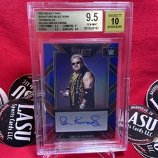 2023 Panini Select WWE Sign Selections BLue /35 Brian Knobbs Knobs BGS 9.5  Auto