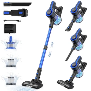 Portable Cordless Stick Vacuum Cleaner Lightweight for Carpet Floor Pet Hair - Picture 1 of 11