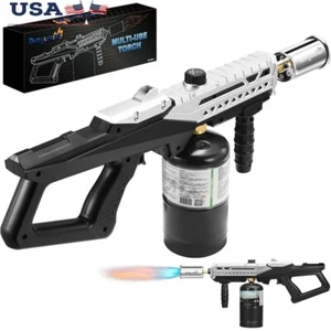 Propane Torch Gun Culinary BBQ Grill Adjustable Flamethrower Campfire Cooking US - Picture 1 of 7