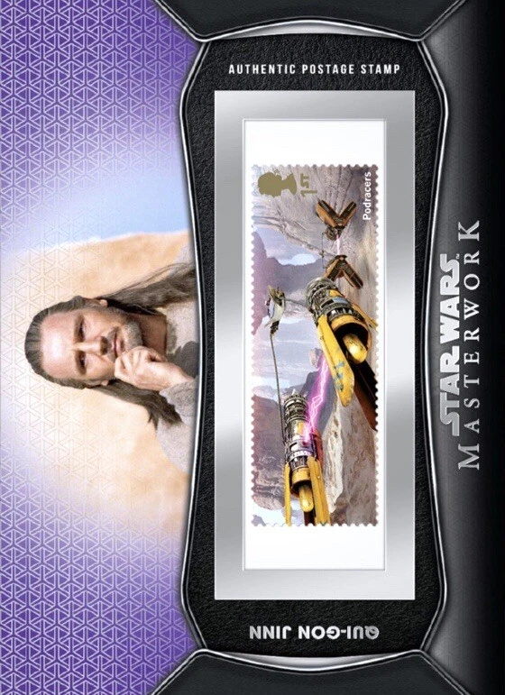 [DIGITAL CARD] Topps Star Wars - Qui-Gon Jinn - Masterwork Stamp 22 W1 - Purple - Image 1 of 1