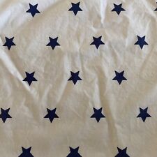 Pottery Barn Kids Organic Cotton TODDLER Flat & Fitted Bed CribSheet Blue Stars
