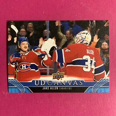 🐶 2023-24 Upper Deck Series 1 UD Canvas #C42 Jake Allen - Image 1 of 2