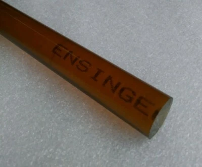 1" diameter X 12 " long new Ensinger natural 1000 Ultem rod 1ft lathe round  - Image 1 of 2