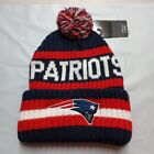'47 Men's Navy New England Patriots Bering Cuffed Knit Hat with Pom