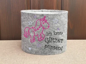 #916 Banderole »Glitzer pupsen« Toilettenpapier Klopapier Klorollen Filz - Bild 1 von 6
