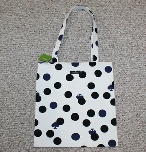 Kate Spade Tote Shopping Bag Canvas Cotton Open Top  WKRU5814 - Picture 1 of 2