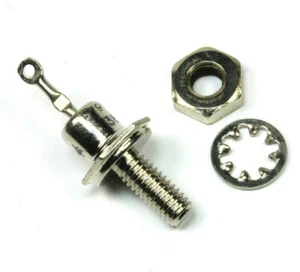 2pcs Philips Standard Recovery Rectifier Stud Diode 6A 1200v, DO-4, BYX38-1200R - Picture 1 of 1