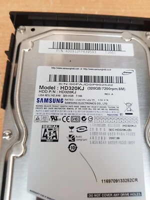 Samsung  320.0 GB Sata II 3.5” Hard Drive (HD320KJ) - Black - Unit Only  - Image 1 of 4