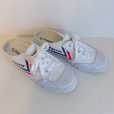 Feiyue Unisex Martial Arts Kung Fu Wushu White Canvas Slip On Size 10 - Image 1 of 4