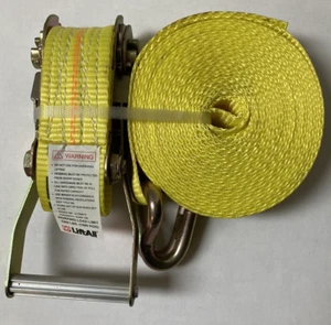 Ratcheting Tie Down Lift All 3300lb. Working Load 25 ft X 2 in Strap New Sealed - Picture 1 of 14