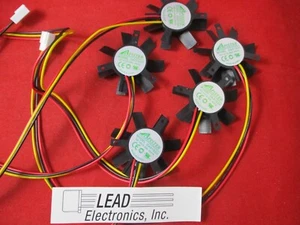 QTY 5 APISTEK FRAMELESS FAN GA51S2U 12-VOLT .25-AMP 3-WIRE ** FREE SHIPPING ** - Photo 1/4