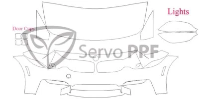 15+ BMW M3 Suntek PPF-Ultra прозрачная глянцевая пленка для бюстгальтера - Изображение 1 из 3