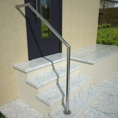 Edelstahl Handlauf Geländer Wandhalter Treppenhandlauf Eingangsgeländer Bausatz - Bild 1 von 2