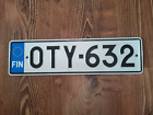 FINLAND FINISH LICENSE PLATE OTY 632 - EXPIRED OVER 3 YEARS