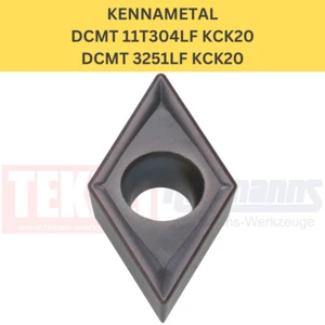10 inserti girevoli KENNAMETAL DCMT 11T304LF KCK20 per acciaio e ghisa - Foto 1 di 1