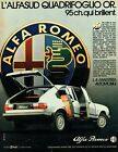 Publicit Advertising 129 1983    Alfa Romeo  Alfasud Quadrifoglio Or  Maestria