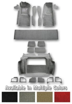 Kit completo de alfombras de repuesto para Chevrolet Corvette 78-82 Cutpile - Elige el color Foto 1 de 4