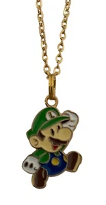 Super Mario Luigi Necklace Charm Pendant - Picture 1 of 1